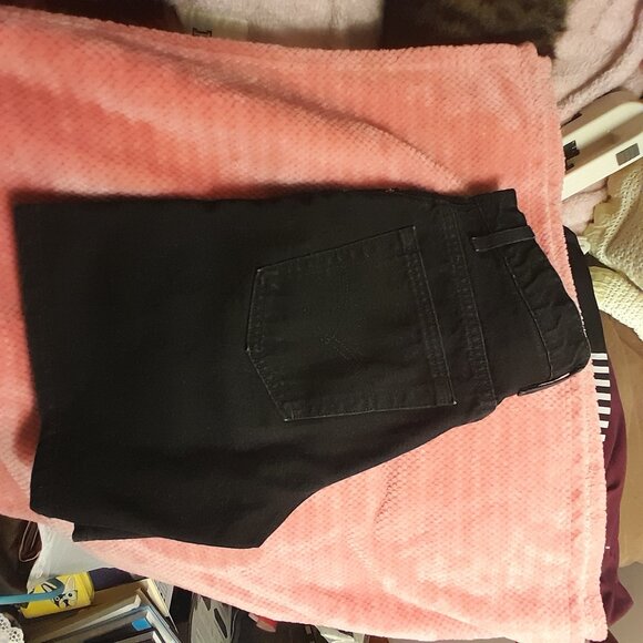 LEVIS Vintage 550 Red Tab denim black high waisted Shorts - Picture 11 of 11